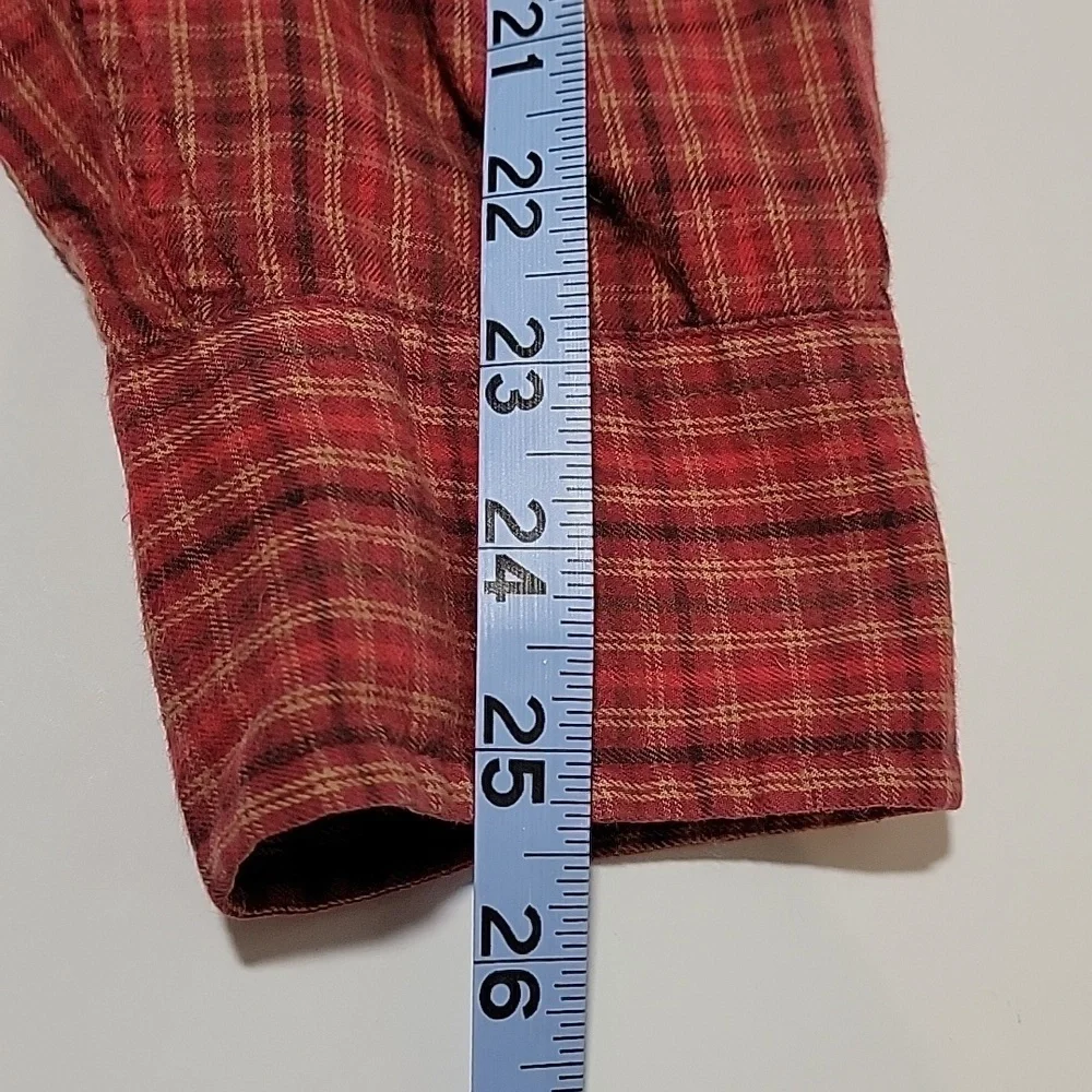J. Crew Men’s XL Plaid Button Down Shirt Red Long Sleeve Urban Indie Preppy